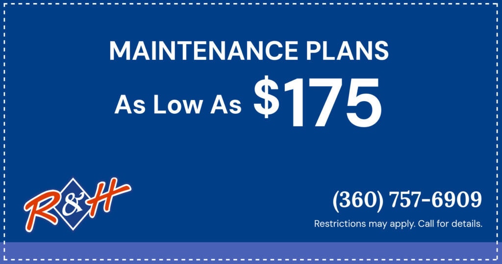 R&H Mechanical HVAC special for maintenance plans as low as 5.